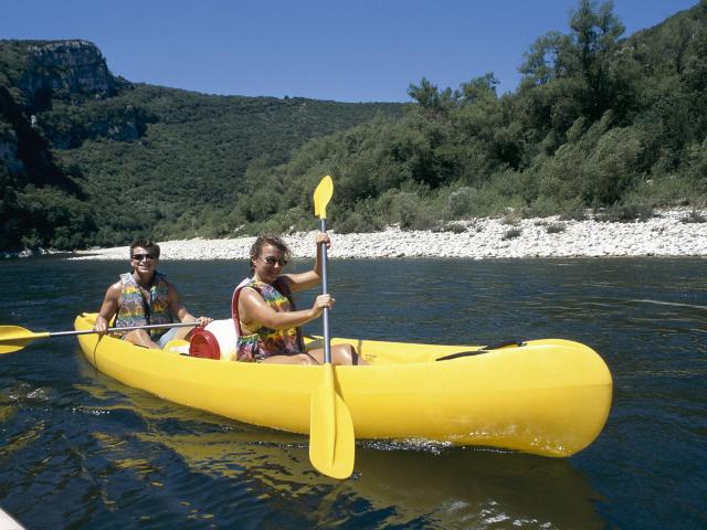 Canoé sur la rivière Ardèche