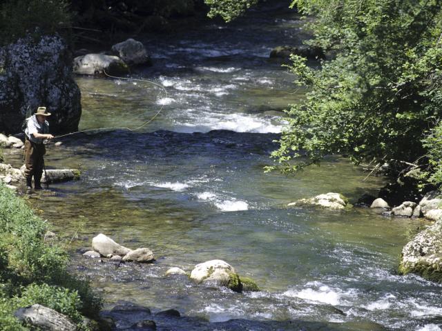 Pêcheur à La Mouche