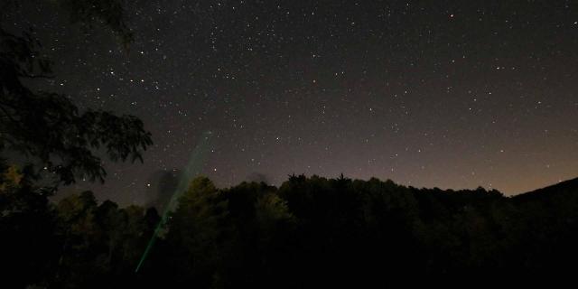 Lasert Vert Dans Le Ciel