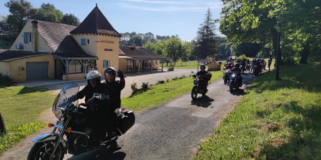 Départ du gîte des motards à la fin des vacances