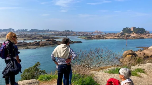 Bretagne Cote De Granit Rose Ploumanach Balade Costaeres