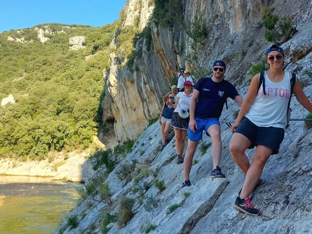 Ardeche Nature Gorges De Lardeche Via Ferrata Activite Jeunes Recadree C La Fontinelle Village De Gites Reduite