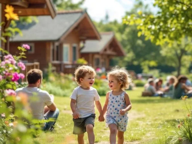 Famille Vacances Printemps Papa Solo 3 Avec Formes De Marque Vdg